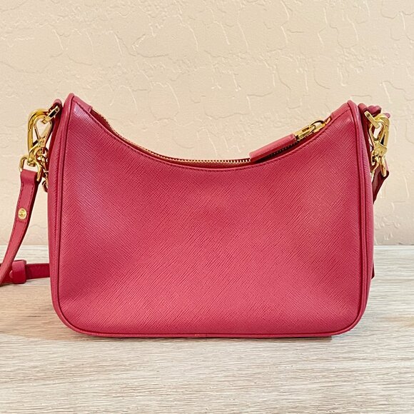 Prada Re-Edition Mini Saffiano Leather Bag Bruyere Pink Mint Condition!! - Picture 3 of 16
